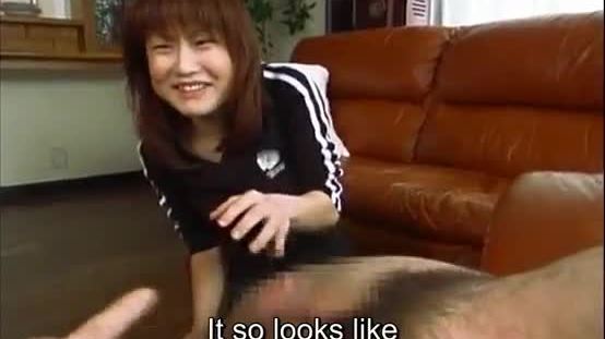 Subtitles japanese cfnm femdom duo handjob cumshot